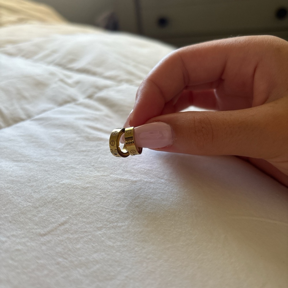 Cartier Gold Hoop Earrings